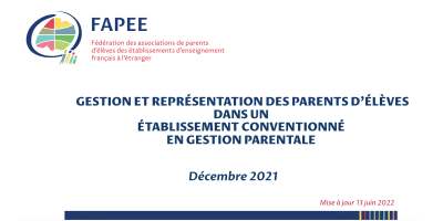 Parent d'élève dans un étab. en gestion parentale